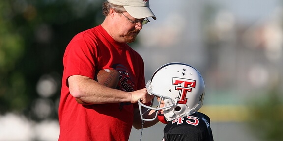 College football is football played by teams of student athletes fielded by universities, colleges, and military academies